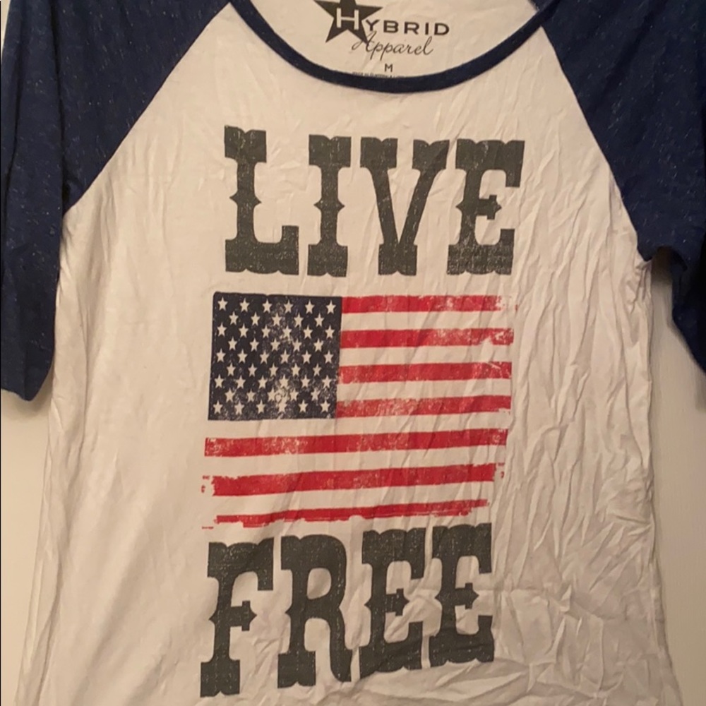 Live Free America July 4th shirt